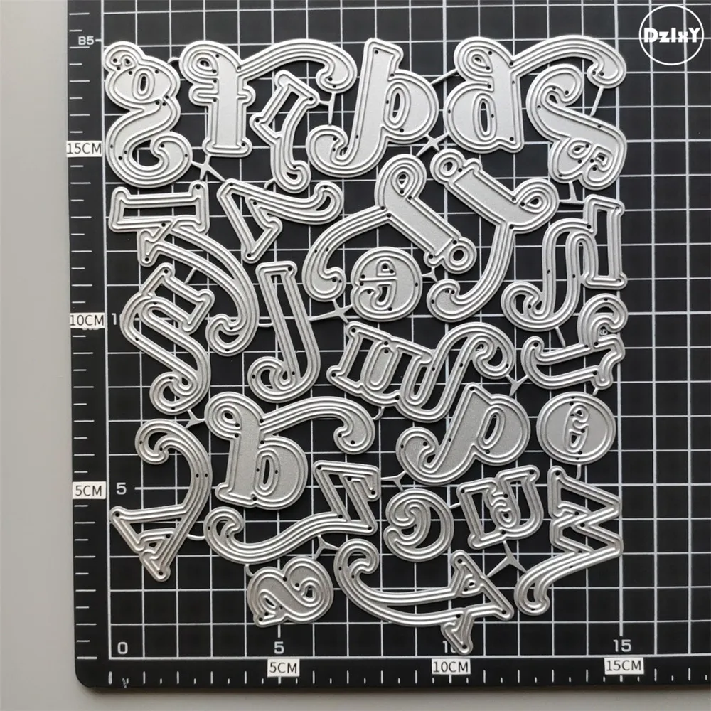 (29 Styles) 26 English Alphabet Letters Metal Cutting Dies DIY Scrapbooking Paper Photo Album Crafts Mould Cards Punch Stencils 