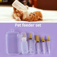 Pet Feeding Device Set Cat Dog Care Bottle Syringe Suit Newborn Kitten Feed Device with Feeding Bottle Puppy Medication Device 1