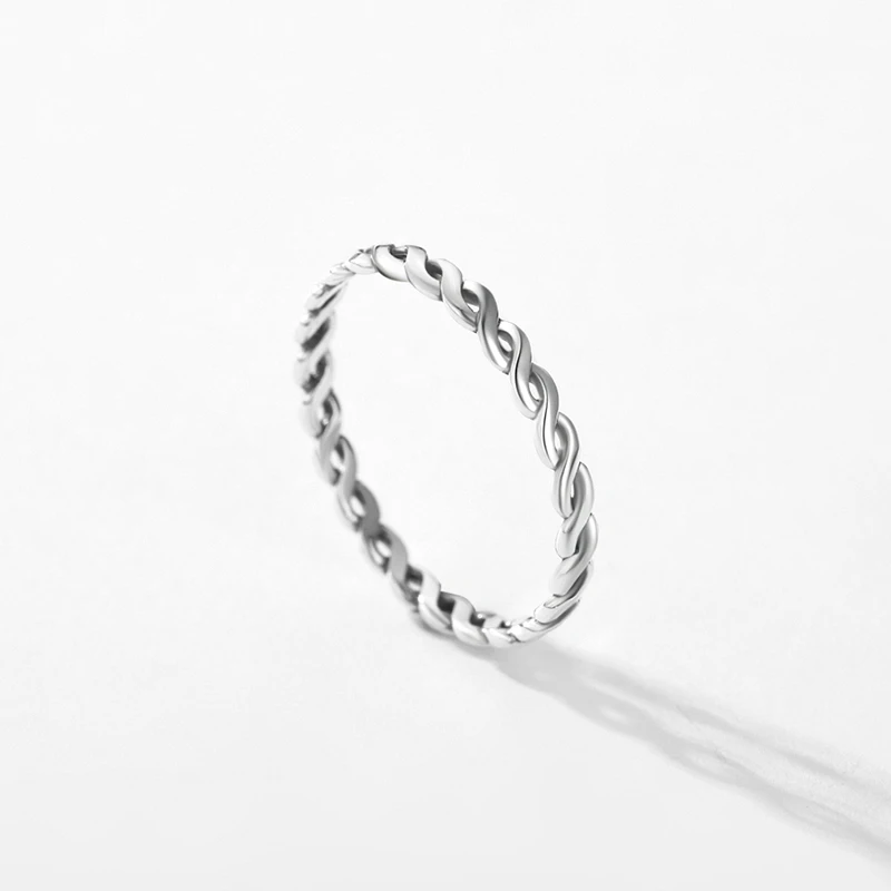 925 Sterling Silver Finger Ring For Women Vintage Classic