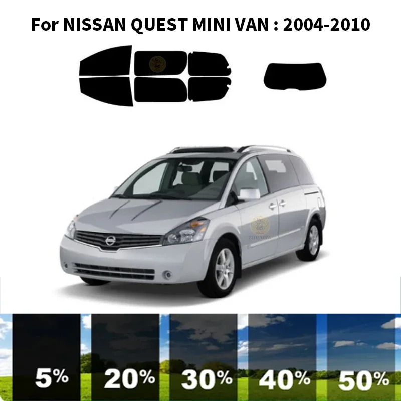 

Precut nanoceramics car UV Window Tint Kit Automotive Window Film For NISSAN QUEST MINI VAN 2004-2010