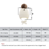 Baby Toddler Warm Earflap Beanie Kids Boys Girls Winter Fleece Lined Knitted Hat 6