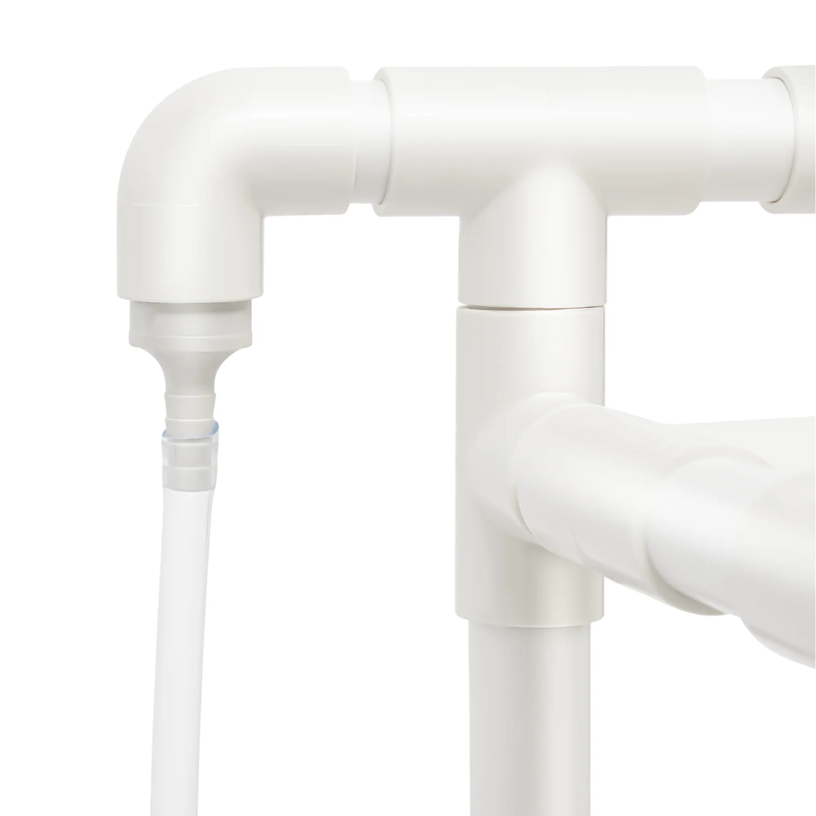 3-lagiges Hydrokultur-Anbauset mit 90 Pflanzensitzen für Blattgemüse, weiß, bodenstehend, für drinnen und draußen – Detail 3