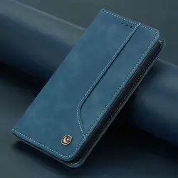 Leather Magnetic Flip Wallet Phone Case for Samsung S23 (Blue)