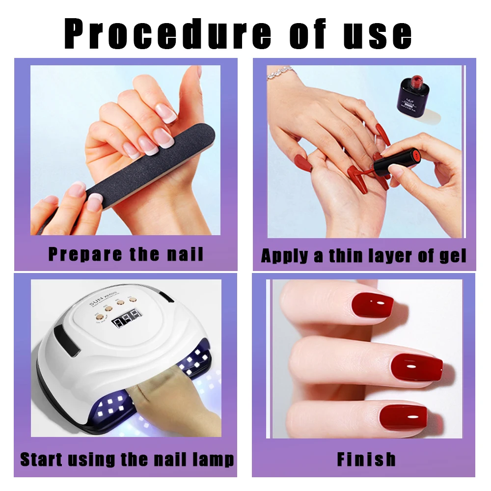 SUN X27 MAX Professional Nail Drying Lamp for Manicure Nails Gel Polish Drying Machine with Auto Sensor UV LED Nail Lamp 4