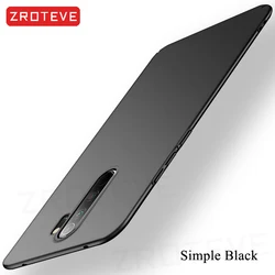 Ultra Slim Frosted Hard Cover Case - ZROTEVE for Redmi Note8 2021 (Simple black)
