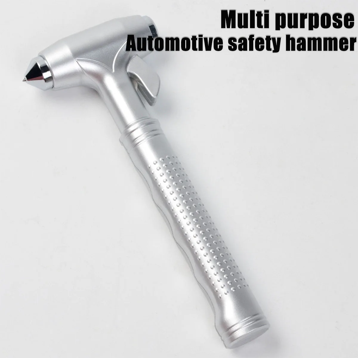 Escape Hammer Emergency Window Breaker 1PC Multi-function Car Emergency Escape Window Breaker and Seat Belt Cutter Hammer Silvery