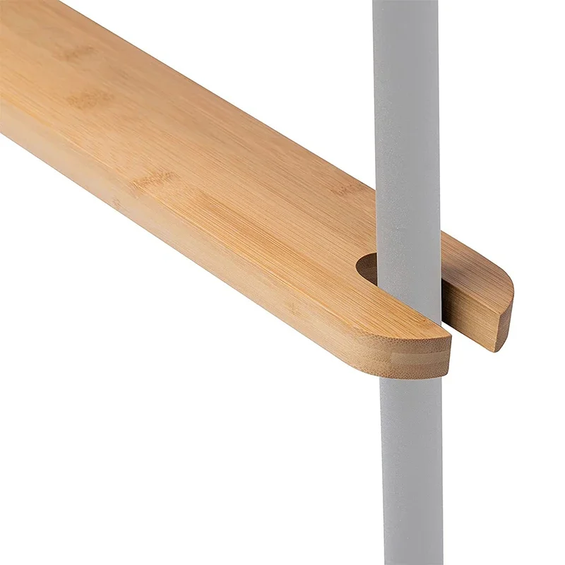 Seggiolone per bambini Poggiapiedi in legno di bambù naturale Poggiapiedi per seggiolone stabile antiscivolo Accessori per bambini Roba per bambini - immagine 3