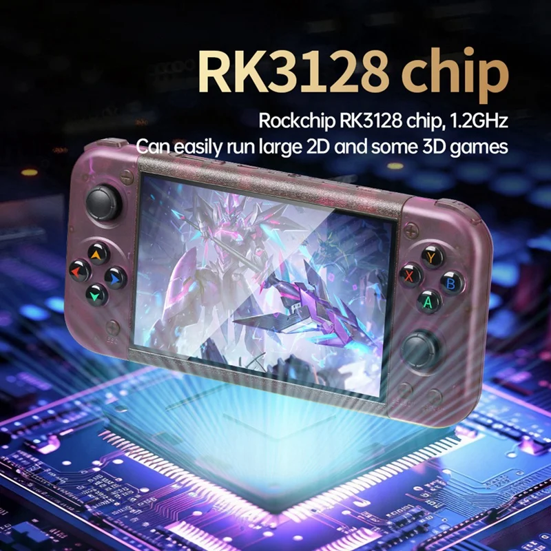 AU61-RG50XX Handheld Retro Game Console 5Inch Display 64G 20000+Video Games 3D Joystick LINUX For GBC GBA PSP 19+Simulator