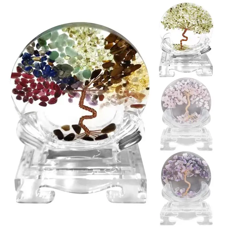 

Tree Of Life Crystal Stone Decoration For Home Crystal Crushed Stone Desktop Decoration Augen Energy Desktop Decor