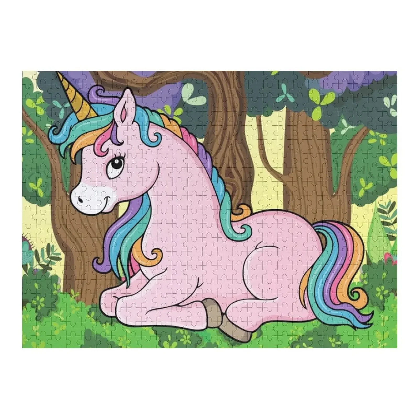 

Unicorn Jigsaw Puzzle Diorama Accessories Adult Wooden Novel Toys For Children 2022 Personalized Wooden Name Puzzle