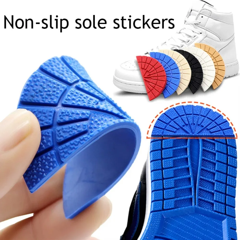 1pair Shoes Patch Outsole Sole Protectors Anti-Slip Wear-resistant Anti-Slip Heel Pads Rubber Shoes Repair Soles Stickers