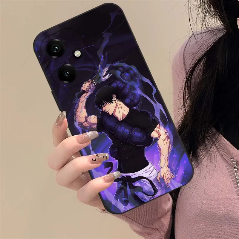 Stylish Anime Toji Fushiguro Black Phone Case