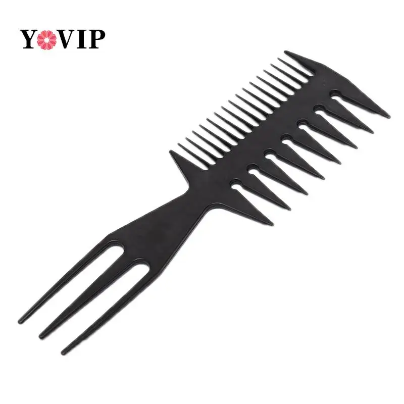 

Professional Double Side Tooth Combs Barber Hair Dyeing Cutting Coloring Brush Fish Bone Shape Hair Brush Man Hair Styling Tools