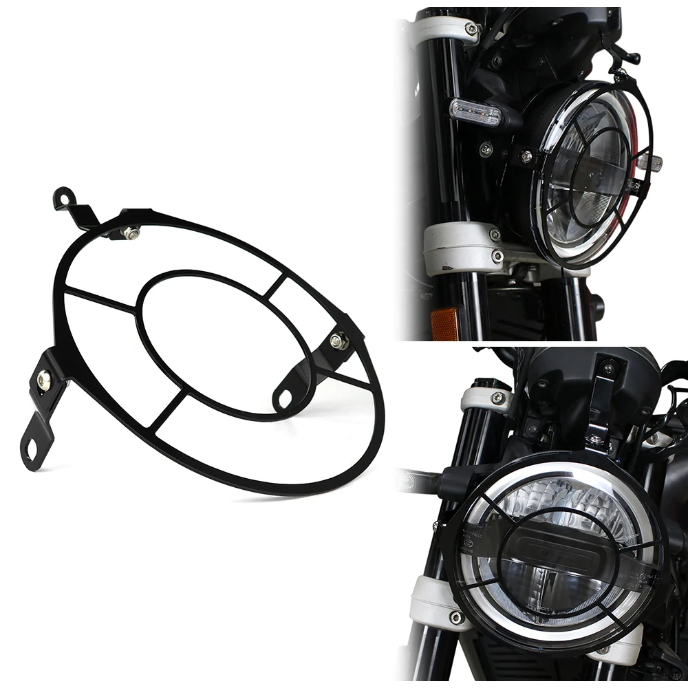 

Motorcycle Fit For Husqvarna Vitpilen / Svartpilen 401 2018 -2021 2022 2023 Head Light Headlight Protector Guard Grill Cover