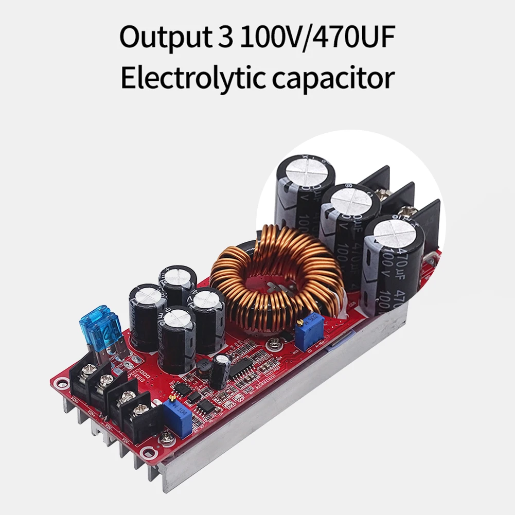 1200W 20A DC DC 컨버터 부스트 전력 컨버터 스텝 업 모듈 입력 DC10-60V 출력 12-83V 조정 가능한 스텝 업 전원 공급 장치 모듈