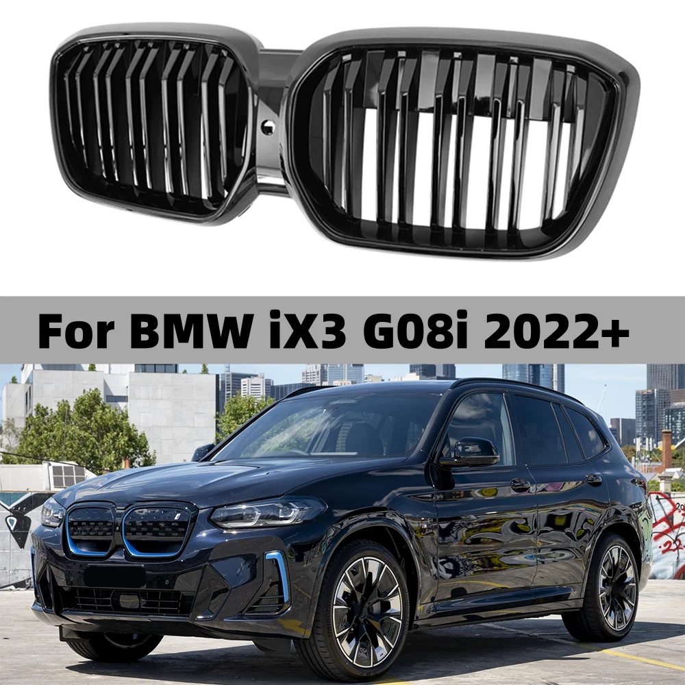 Car-Front-Bumper-Kidney-Grille-Racing-Sytle-Grill-For-BMW-iX3-G08-2022 ...