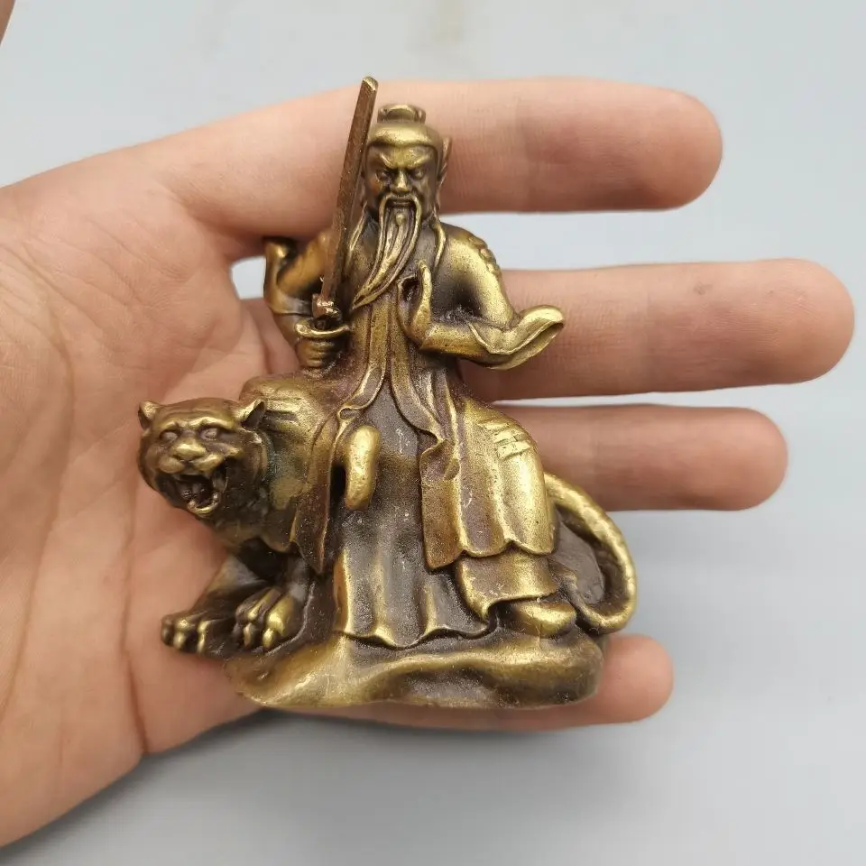 

Zhang Daoling Taoist Ancestor Tianshi Immortal Buddha Statue, Bronze Statue, Home Decoration