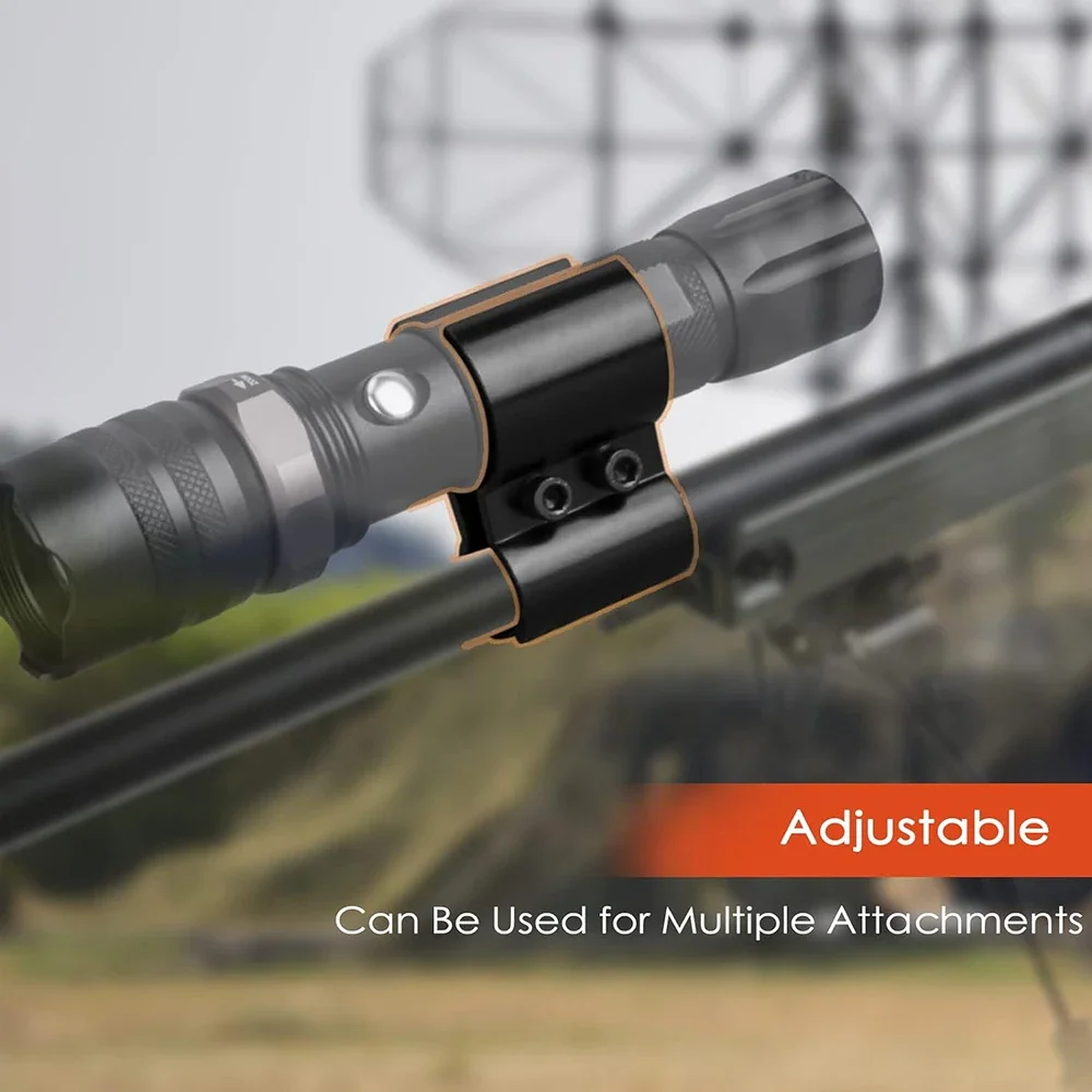 Shotgun Accessories Tube Clip Barrel Mlok Rail Mount Holder Mag Extension Flashlight Laser Torch Clip Clamp with Allen Key Ar15