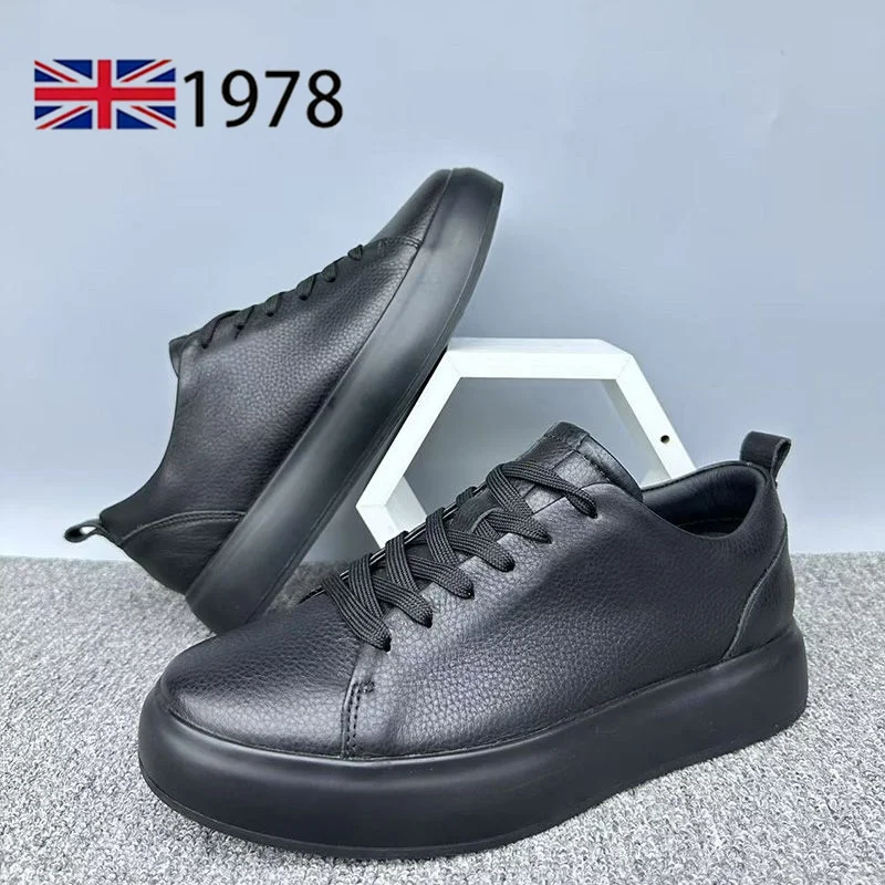 Men Shoes Sneakers Trend Casual Shoes Breathable Leisure Non-slip Footwear Genuine Leather