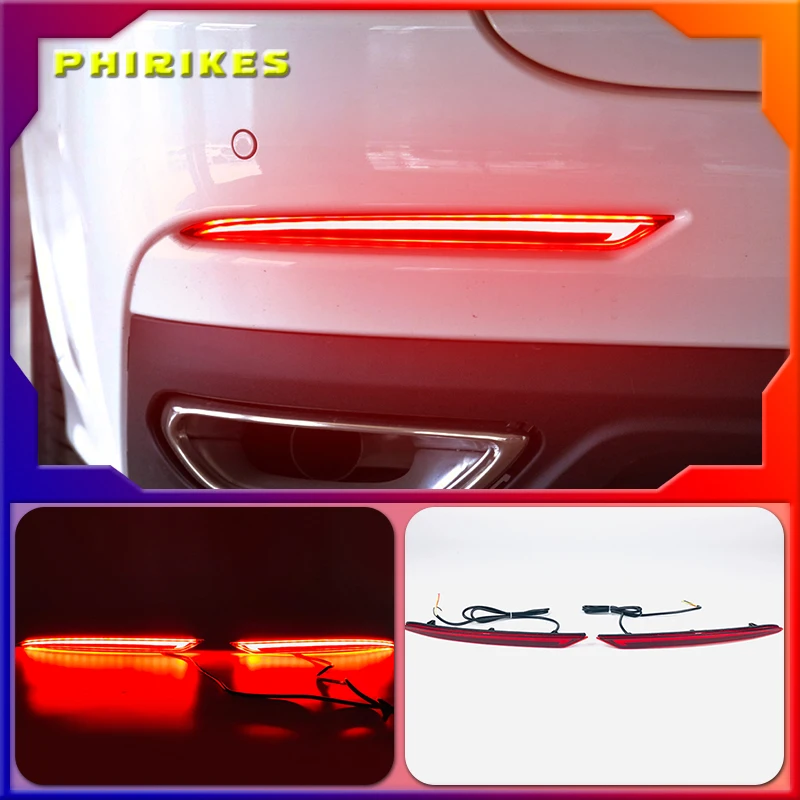 

For Ford Mondeo Fusion 2019 2020 Multi-function LED Bumper Light Rear Fog Lamp Brake Light Turn Signal Light Reflector