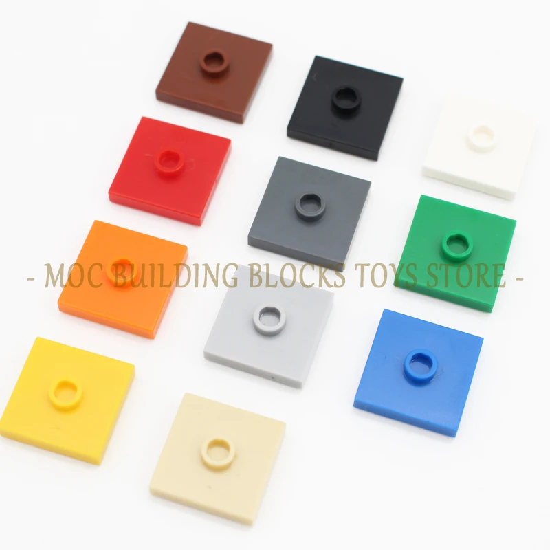 

50pcs/bag MOC Parts 87580 Plate Modified 2x2 with Groove and 1 Stud in Center Building Blocks Brick Compatible Classic Piece Toy