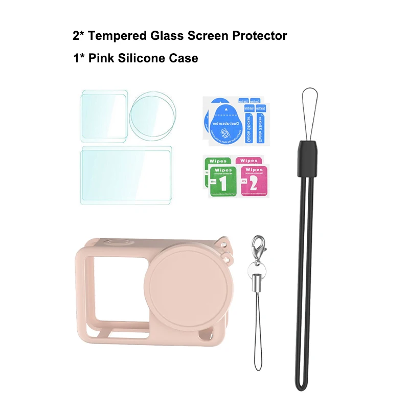 Silicone Protective Carrying Case with Screen Protector & Lens Cap Storage Bag