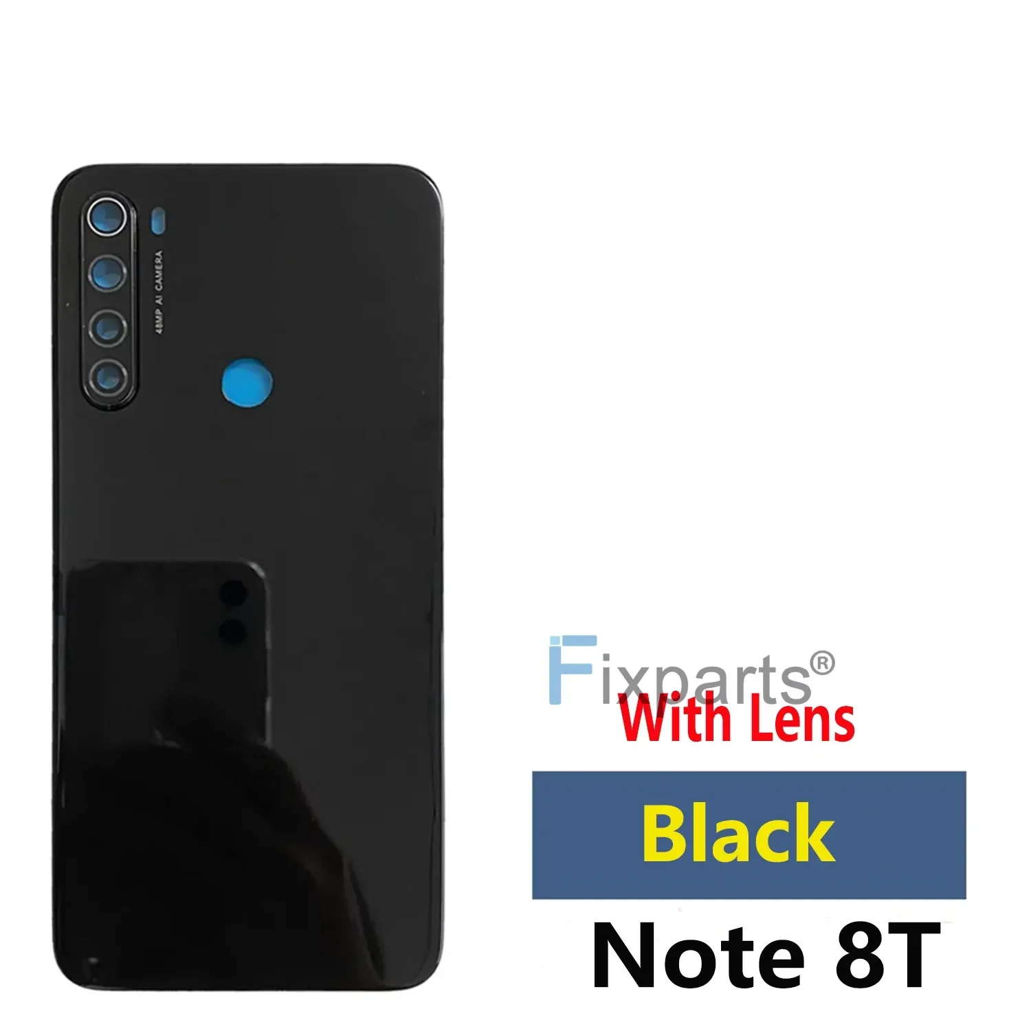 Redmi Note 8 Pro 배터리 커버 하우징 도어 교체 용 유리 Redmi Note 8T 뒷면 커버 (렌즈 포함)