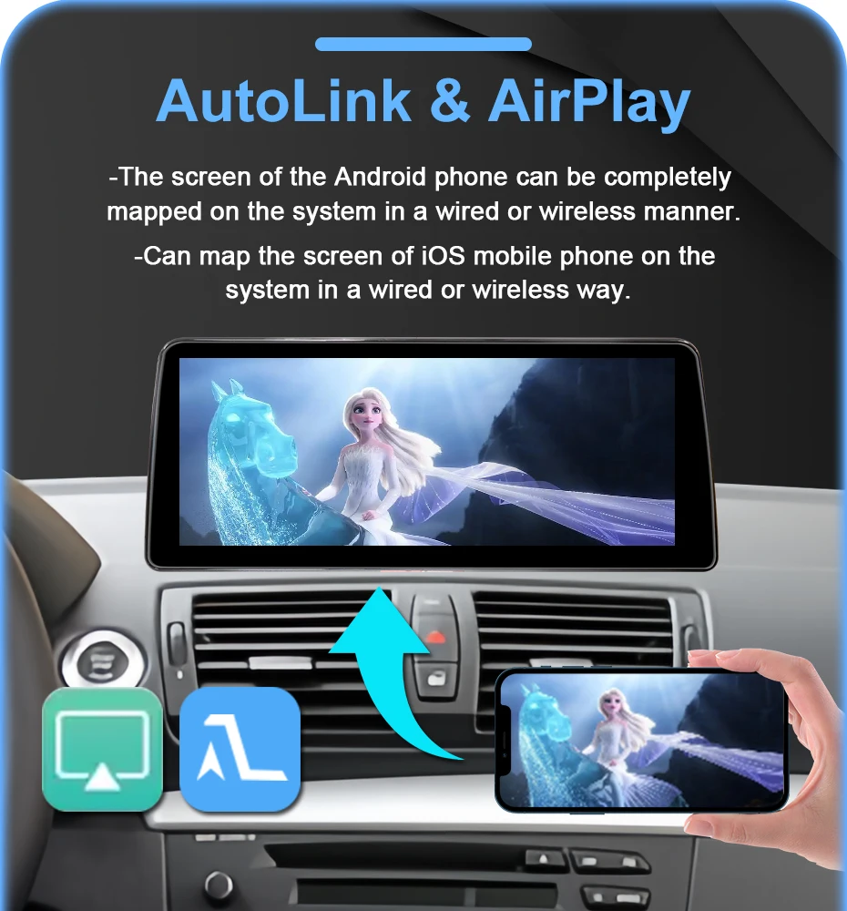 12,5-Zoll-Linux-Bildschirm-Autoradio für BMW E81 E82 E87 E88 2005-2012, kabelloses CarPlay, Android Auto, Bluetooth, AutoLink, AirPlay, 2-DIN-Autoradio, GPS, WLAN, 4G LTE – Detail 13