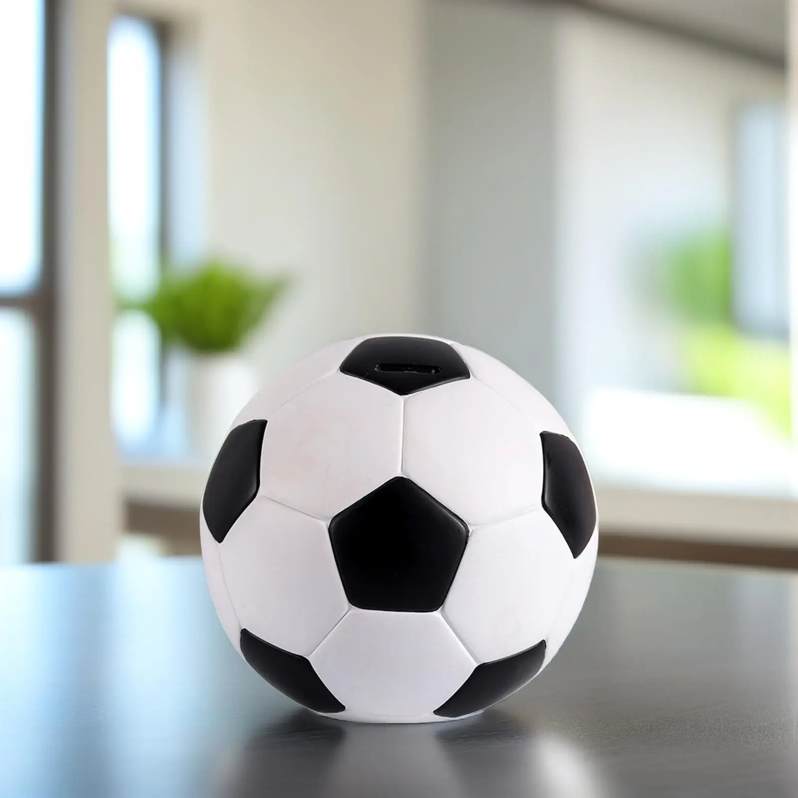 Football Piggy Bank Kids Money Coin Decor Decoration Sports Vinyl Saving Office Decorations 3