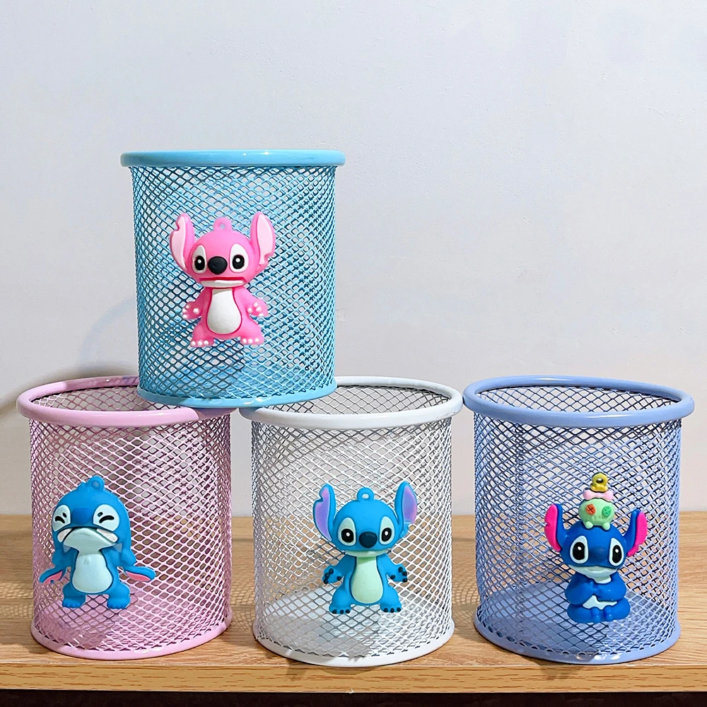 Cute and likable cartoon character metal pen holder