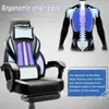 Gaming Chairs with Footrest,Ergonomic Video Game Chairs for Adults,Big and Tall Chair 400lb Weight Capacity, 5