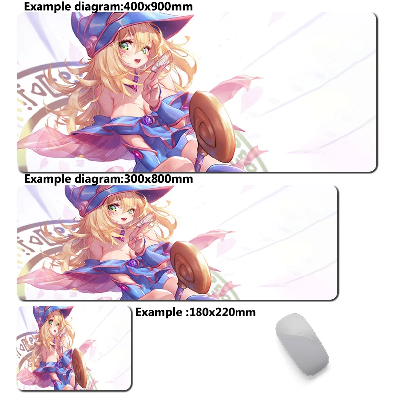 thumbnail image 1 of Alfombrilla de ratón Yu Gi Oh Dark Magician Girl, alfombrilla de ratón grande para Gamer, alfombrilla antideslizante, alfombra de oficina, accesorios de ordenador, alfombrillas, 1 of 5