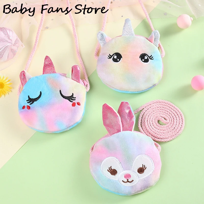 Cartoon Plush Shoulder Bag Unicorn Cat Bear Rabbit Coin Purse Winter Round Crossbody Bag Wallet Big Eyes Cute Handbags Children 3 Cartoon Plush Shoulder Bag Unicorn Cat Bear Rabbit Coin Purse Winter Round Crossbody Bag Wallet Big Eyes Cute Handbags Children 3