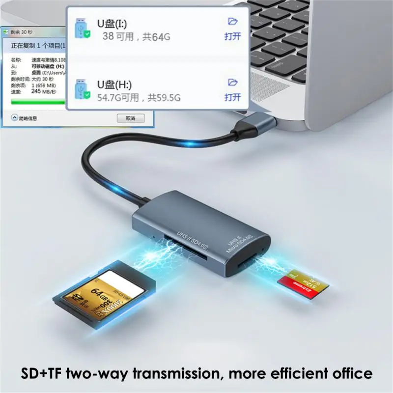 맥북 휴대폰용 USB 3.0 Otg 어댑터, USB-c 허브, 2 in 1 다기능 노트북 액세서리, 1-5PCs
