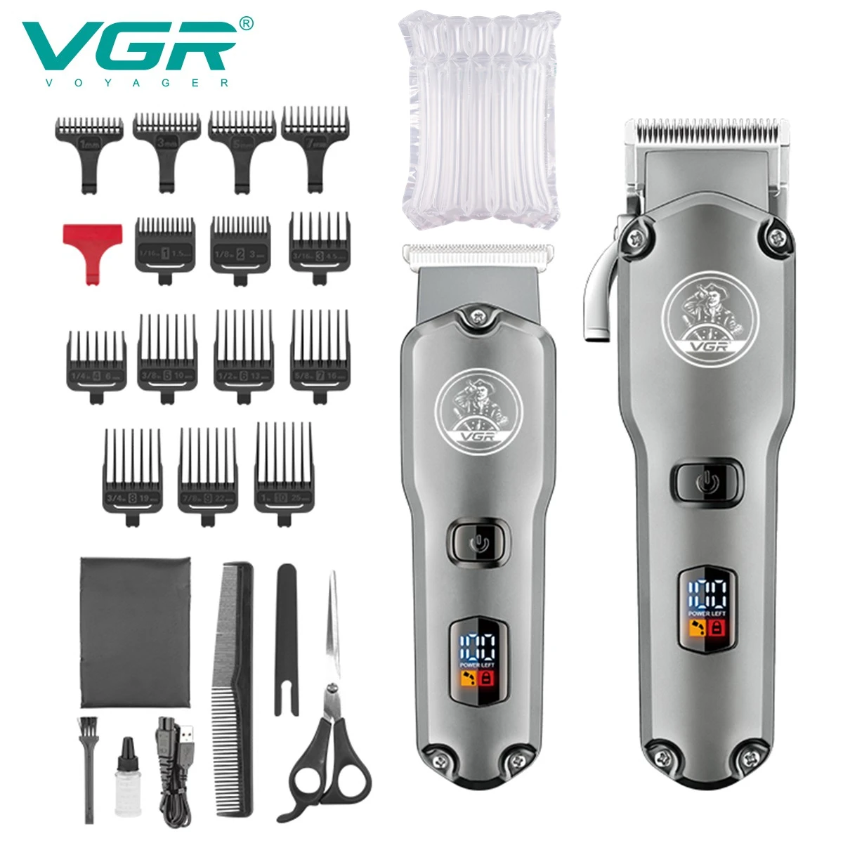 VGR Haarspange Wasserdicht Maschine zum Haare schneiden Einstellbar  Haarschnitt Elektrisch Haarschneider Digitalanzeige Clipper für Männer  V-675 _ - AliExpress Mobile