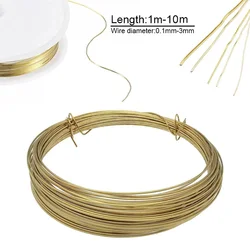 Versatile Brass Wire Roll - Multiple Lengths & Thickness Options (0.2mm 10m)