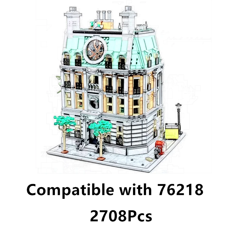 

IN STOCK 62900 76218 2708Pcs The Sanctorum Model Film Architecture Street Building Blocks DIY Assembled Brick Toys Chrismas Gift