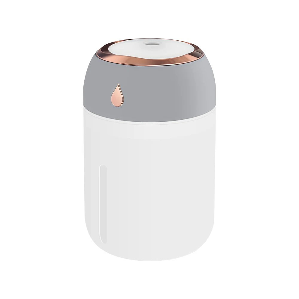 600ml Air Humidifier Essential Oil Aromatherapy Cool Mist Maker Double Spray 7 Color Lights Rechargeable Purifier Home Office