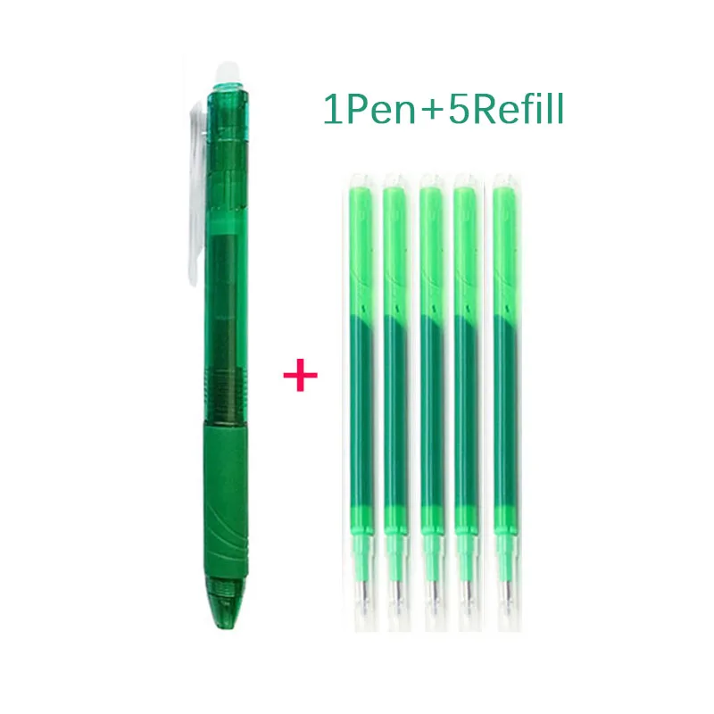 Set di penne Gel cancellabili per ufficio da 0.5mm pulsante Slide Press  bacchette di ricarica