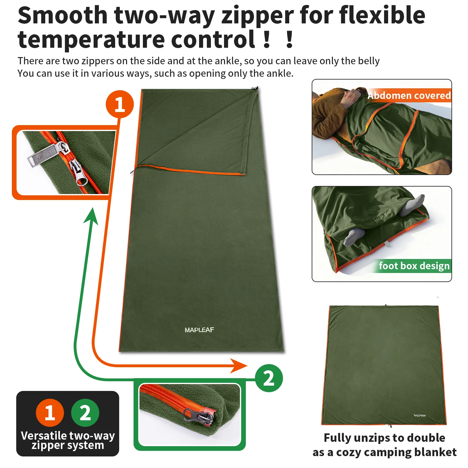 Fleece Sleeping Bag Liner 5