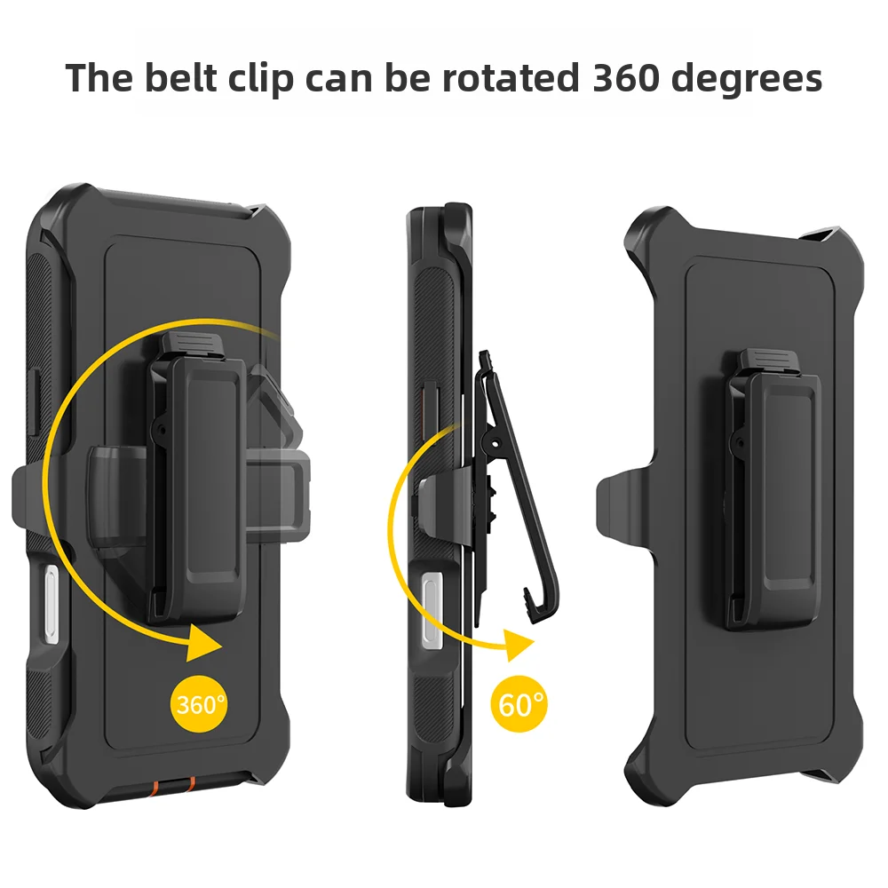 Enhanced Armor Magnetic Phone Case - Rugged Shockproof Design with Clip Cover