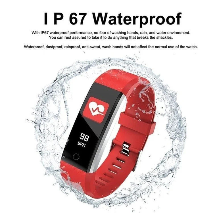 Frauen Fitness Armbanduhr Armband Frauen Mode Uhr Farbe Bildschirm Uhren Wasserdicht Schwimmen Eingehenden Anruf/SMS Prompt Uhr