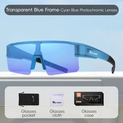 WEST BIKING UV400 Polarized Cycling Glasses - Lightweight Anti - Glare Sports Eyewear - ONE SIZE (Colorful Blue)