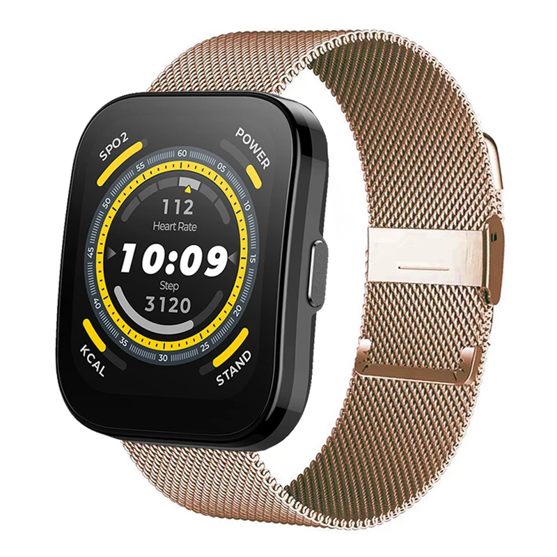 

Ремешок металлический для Amazfit Bip 5, браслет для часов Amazfit Cheetah Pro/Square/Round, amazfit GTR Mini LTE, 20 мм 22 мм