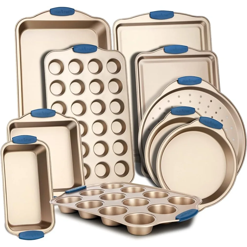 

Pizza Loaf Muffin Round/Square Pans Bakeware and Pastry Utensils Gold Cake Pan for Baking Accessories and Tools Biscuit Supplies