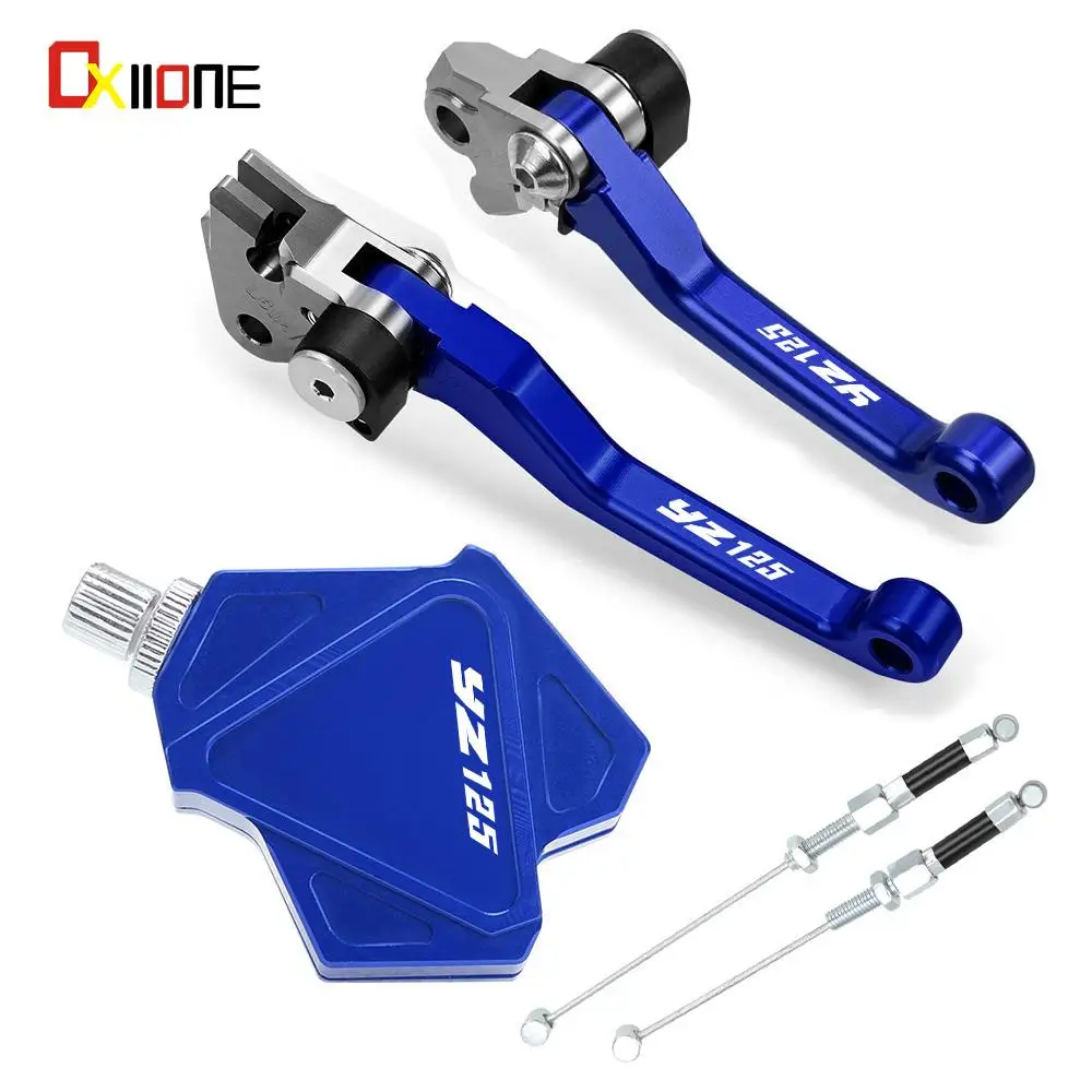 

For YAMAHA YZ125 2001 -2005 2006 2007 Motocross Foldable Pivot Brake Clutch Levers Dirt Bike Stunt Clutch Easy Pull Cable System