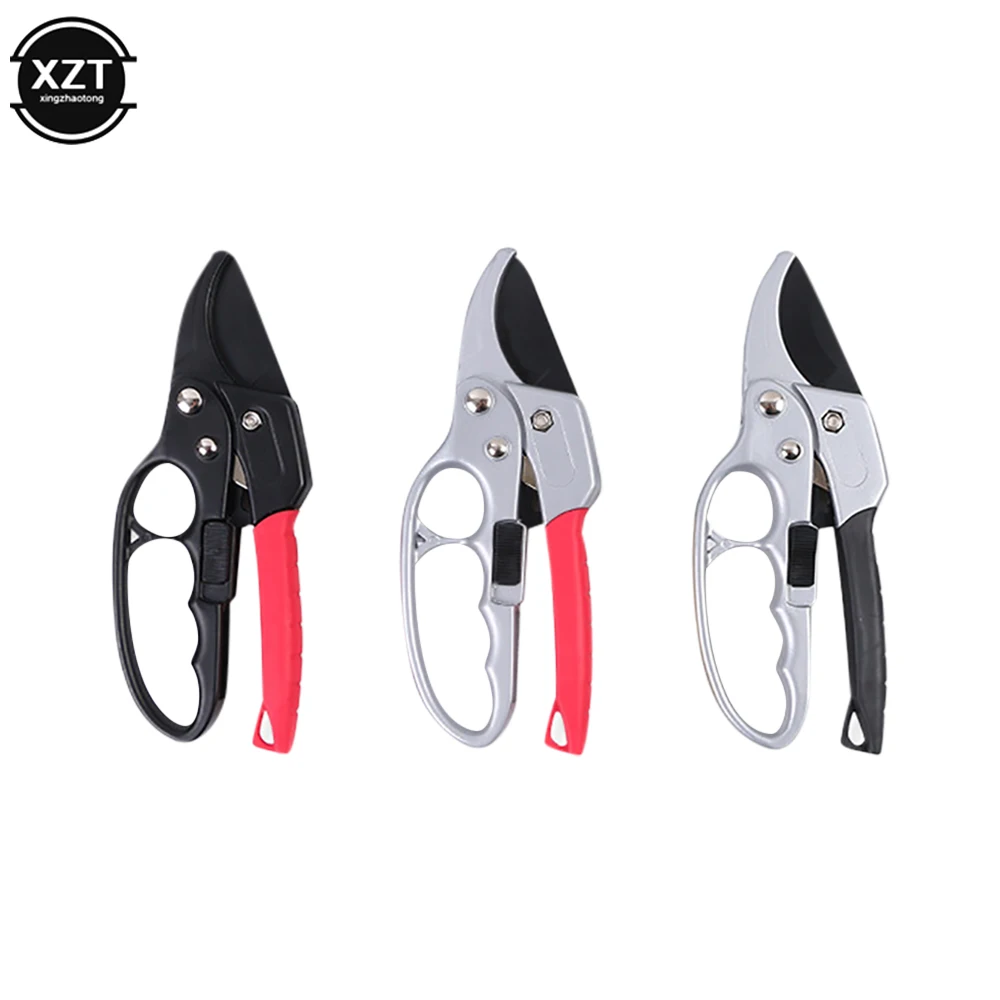 Sécateur à Crémaillère,Ciseaux En Acier Inoxydable,sécateurs De Taille