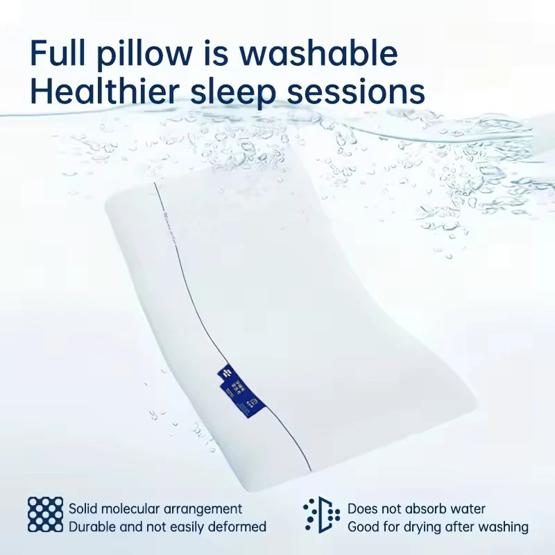 1pc Long Memory Foam Cervical Pillow, Neck Pillow slow Rebound Shape Comfortable Sleeping Pillows Hotel Bedroom Bedding Pillow 3