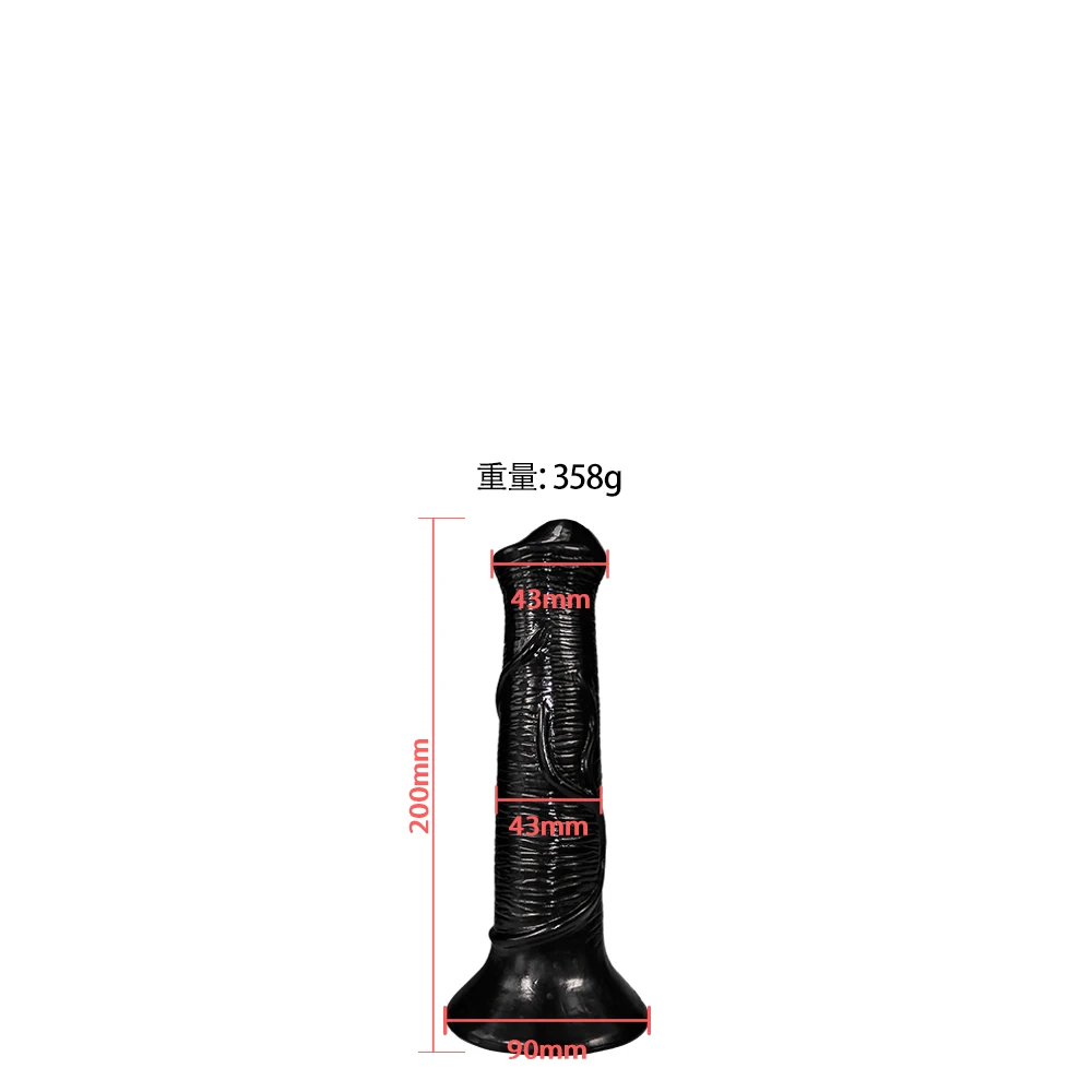 Dildo animale realistico stile cavallo gioco anale per donna_voghion.com