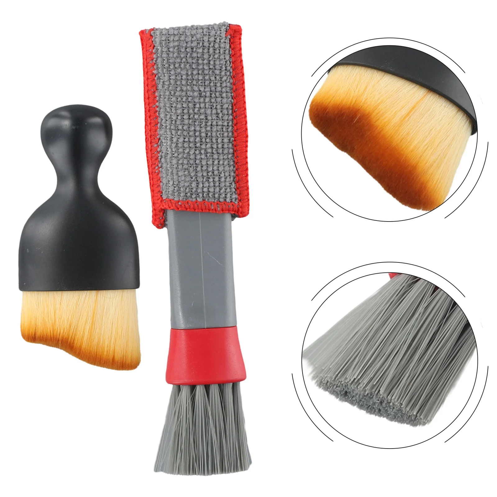 

Accessorie Cleaning Brush Black Cleaning Soft Brush Crevice Dust Removal Tool Grey Instrument Panel Durable And Practical
